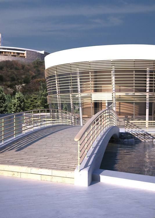 3D architectural exterior rendering